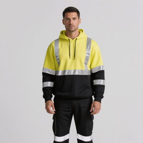 Reflective Hi Vis FR Work Hoodie Jacket - Workwear & Uniforms - dute.fsxlbwindows.com